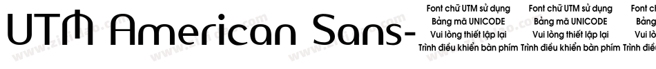 UTM American Sans字体转换